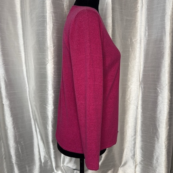 Eileen Fisher Petites Pink 3/4 Sleeve V Neck Button Up Cardigan Women’s PP - Picture 3 of 8